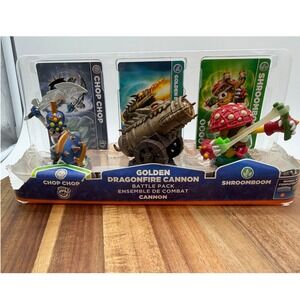 Skylanders 3-Pack Golden Dragonfire‎ Cannon Chop Chop Shroomboom   0355